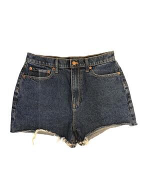 Pink Victorias Secret Blue Jeans Denim Shorts Womens 29 High Rise Cut offs